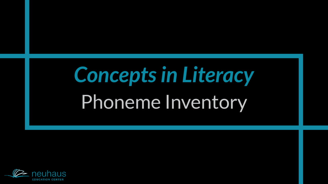 Phoneme Inventory - Key Word Deck