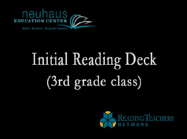 Initial Reading Deck, Third Grade