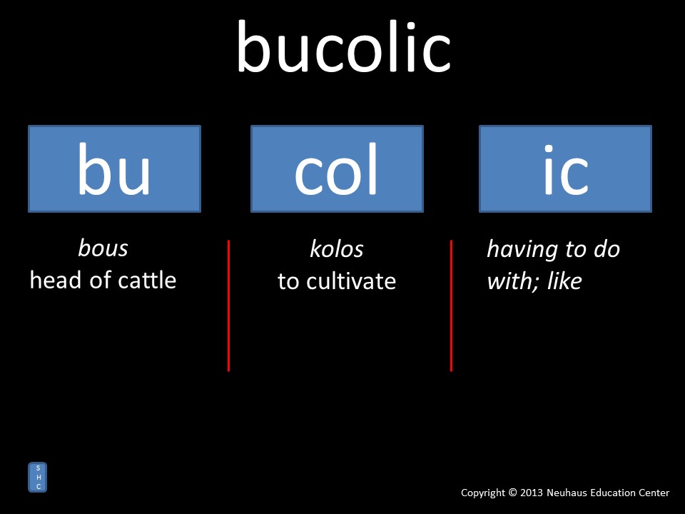 bucolic - meaning