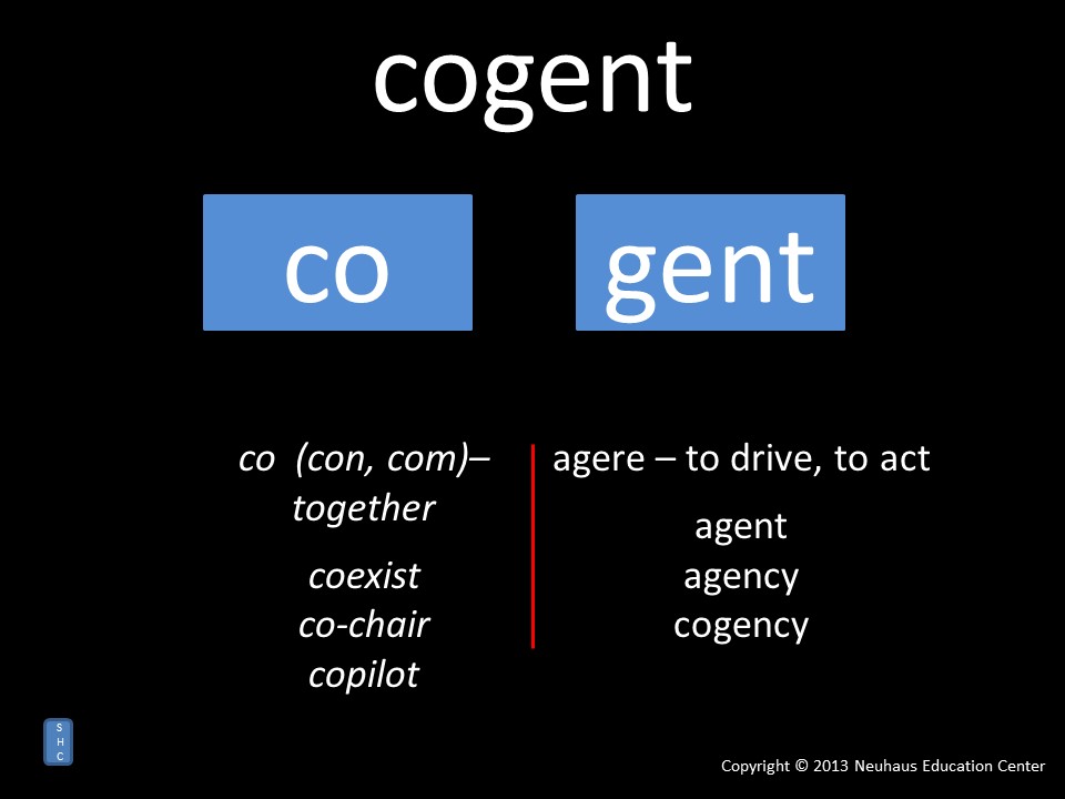 cogent - meaning