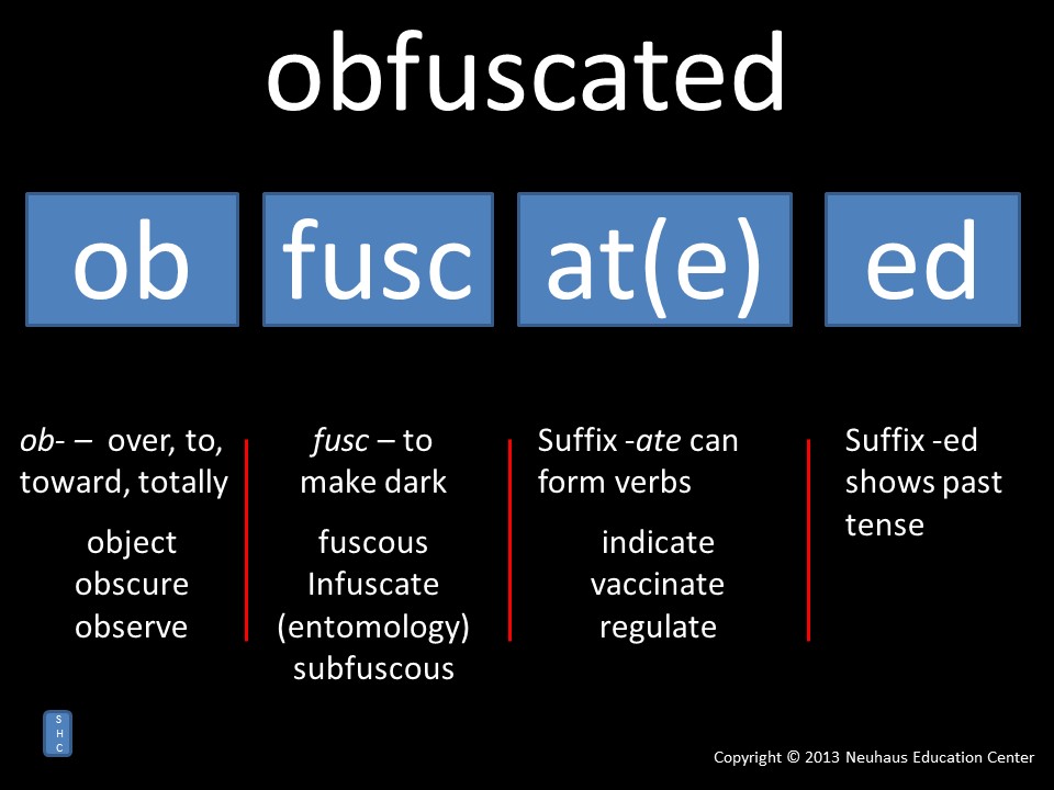 obfuscated - meaning