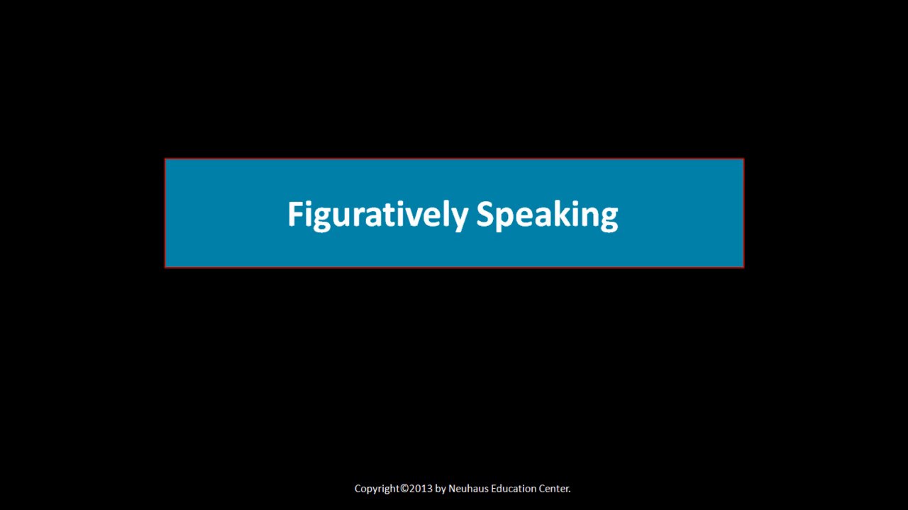 Figuratively Speaking
